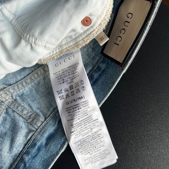 NEW 100% Authentic GUCCI Denim Shorts - Picture 12 of 13